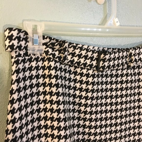 NWOT Calvin Klein Houndstooth Pencil Skirt - Picture 2 of 9